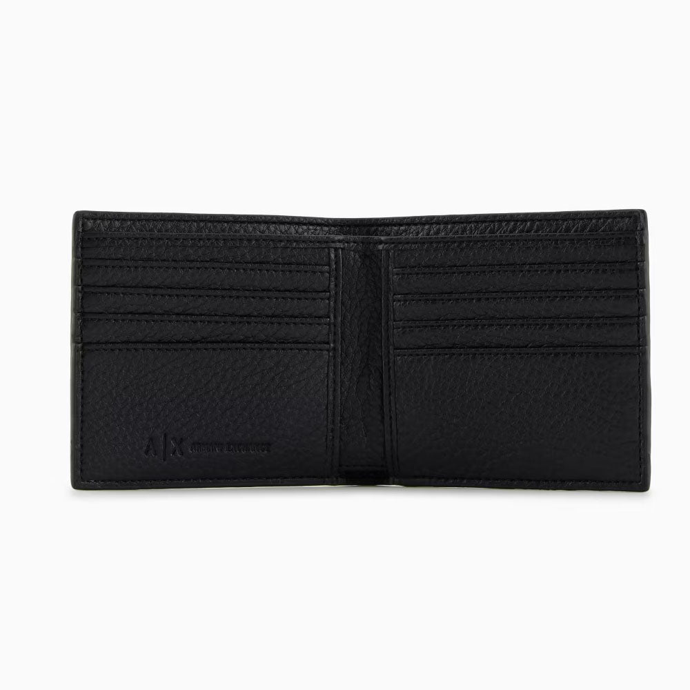 Armani Exchange portafogli da uomo in ecopelle bottolata