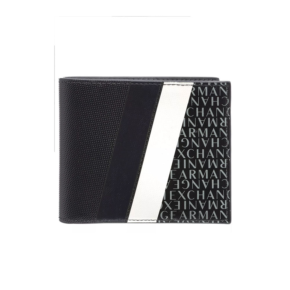 Armani Exchange portafogli da uomo in tessuto rivestito