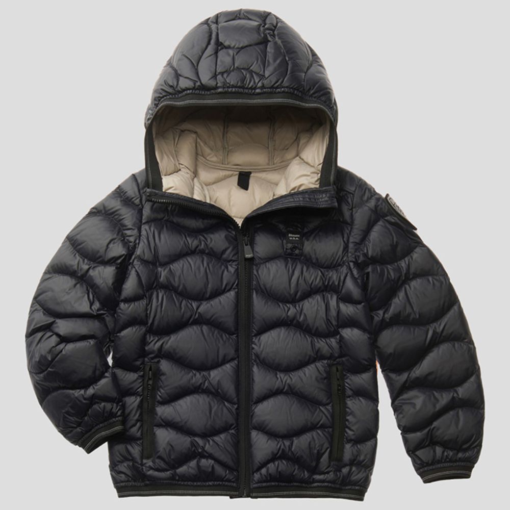 Blauer Piumino a onde da bambina 25WBLGC03385