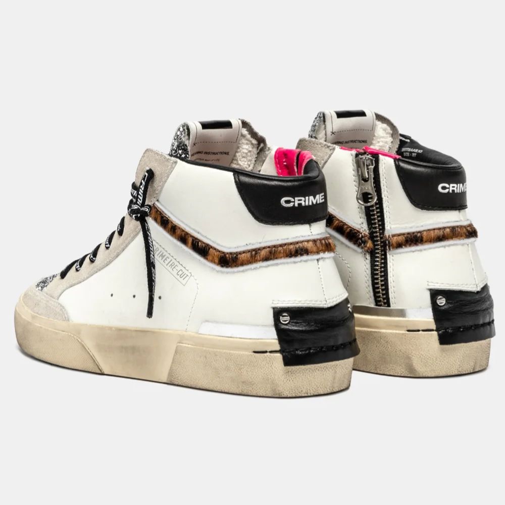 Crime London sneaker alta SK8 Recut High da donna 25172AA8.10