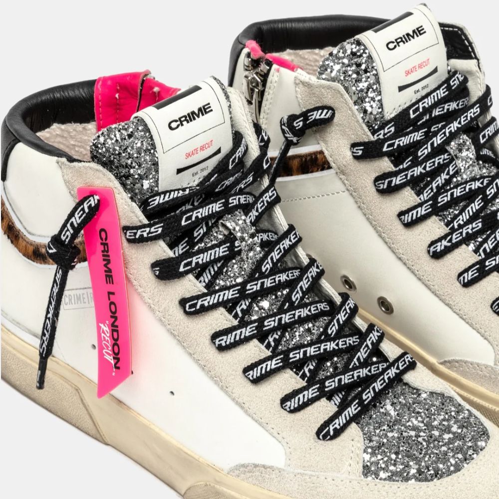 Crime London sneaker alta SK8 Recut High da donna 25172AA8.10