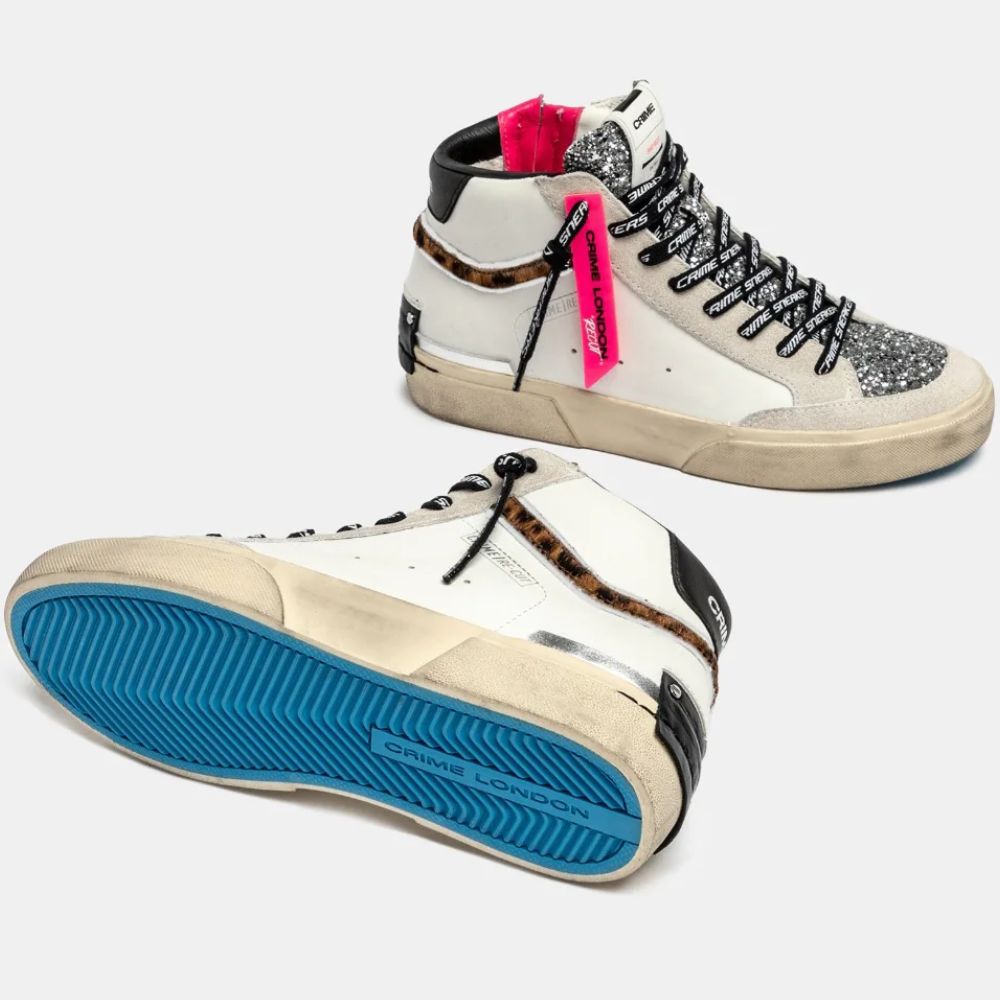 Crime London sneaker alta SK8 Recut High da donna 25172AA8.10