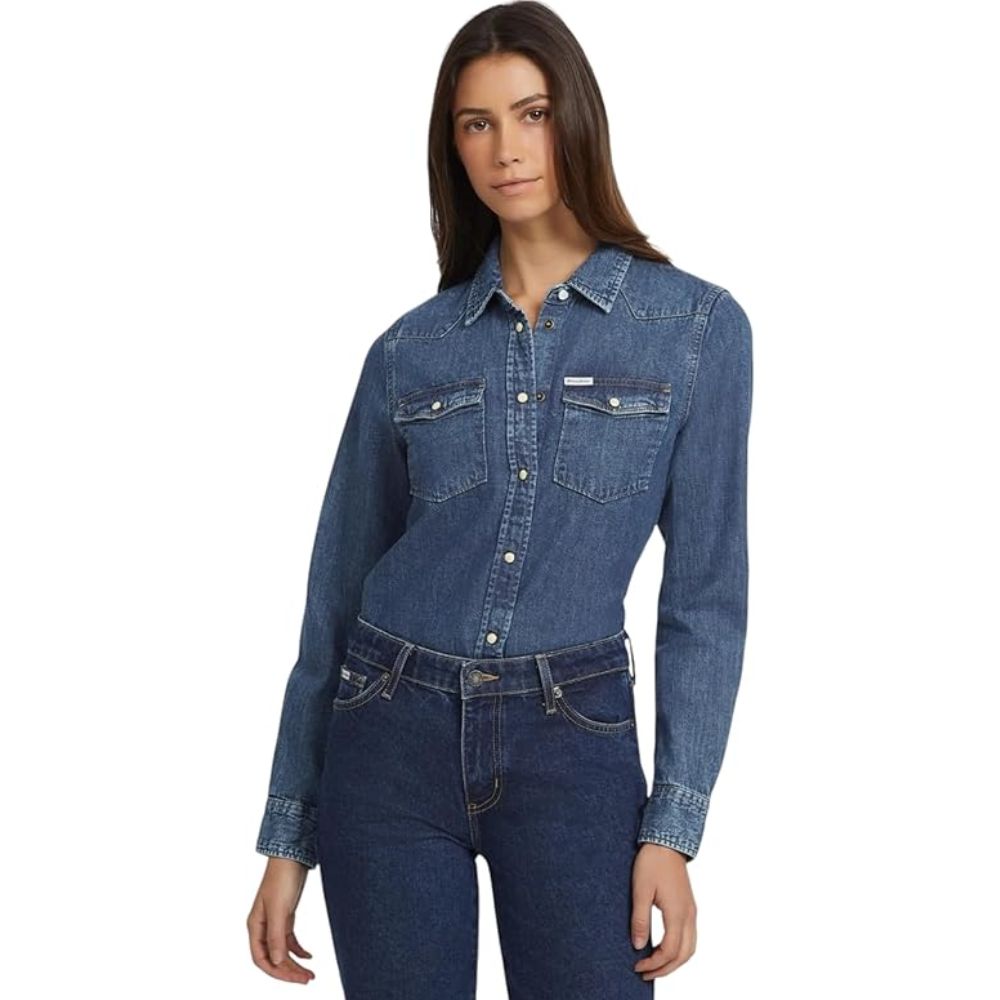 Guess Camicia Jeans da donna W4YH35D5EI3