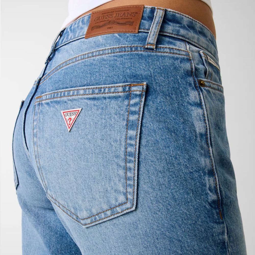 Guess Jeans Jeans straight a vita media da donna W5YA98D6332