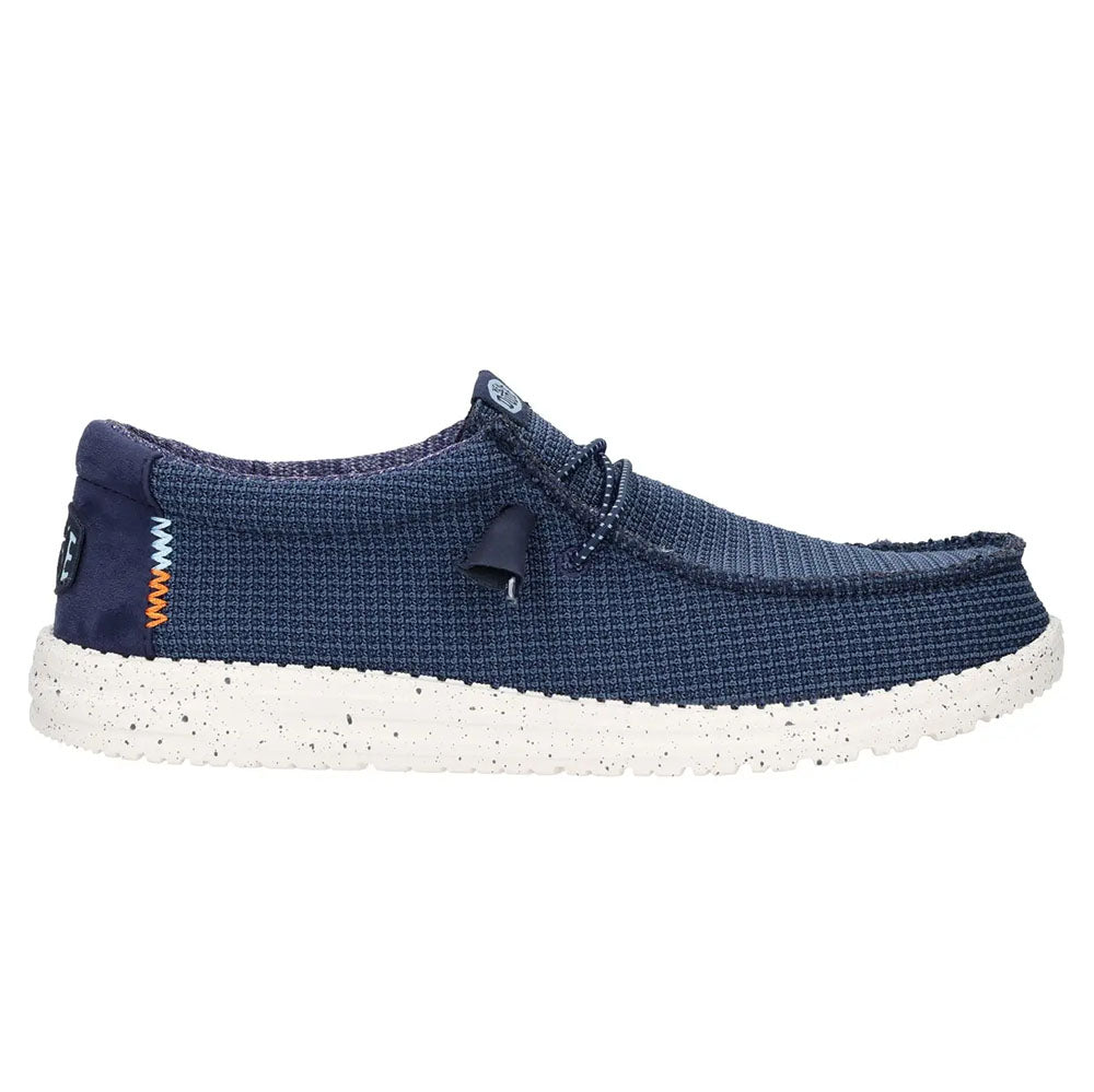 Hey Dude mocassino da uomo blu in tessuto