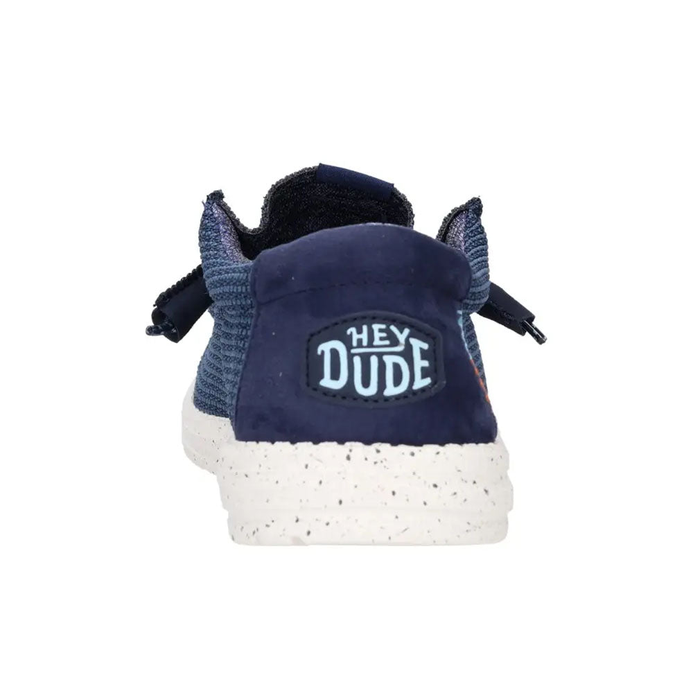 Hey Dude mocassino da uomo blu in tessuto