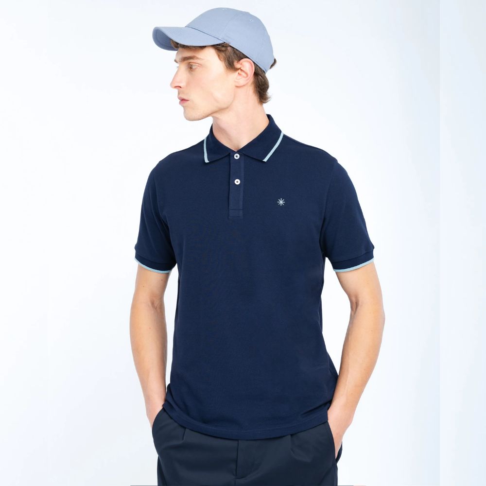 Manuel Ritz Polo contrasti in piquet 4032M550