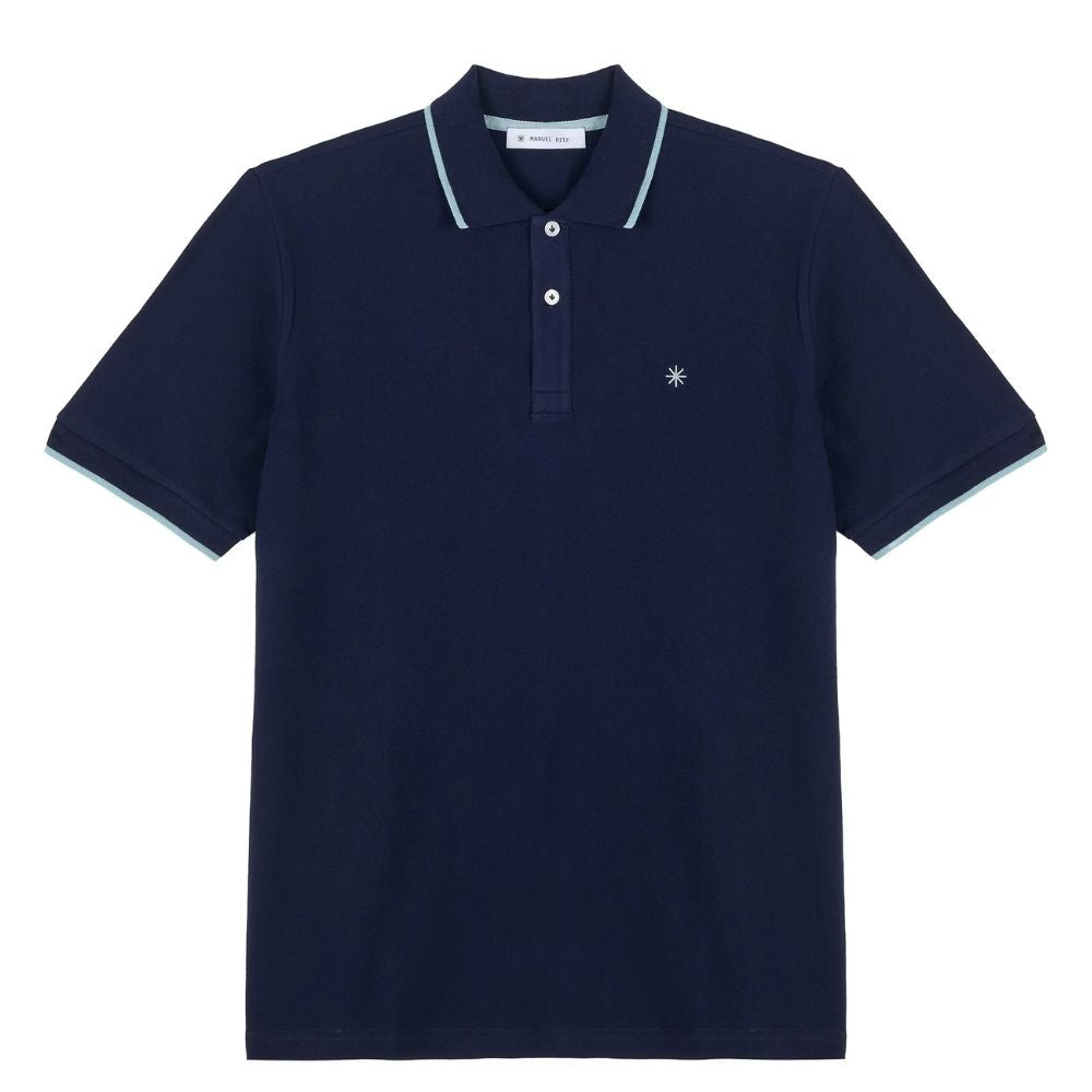 Manuel Ritz Polo contrasti in piquet 4032M550
