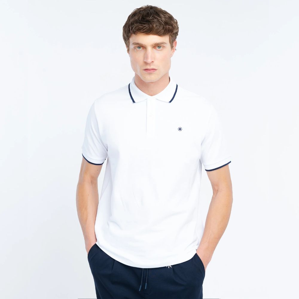 Manuel Ritz Polo contrasti in piquet 4032M550