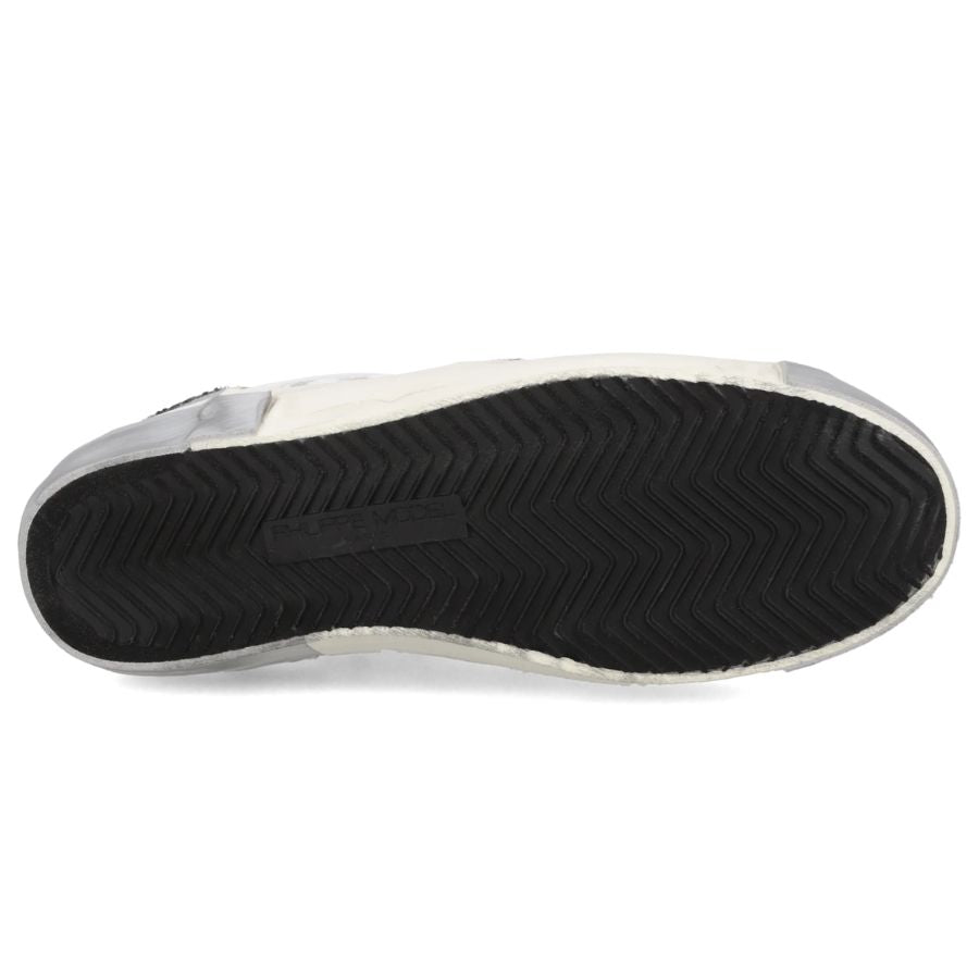 Philippe Model Sneakers Prsx Donna, Bianco Nero Argento PRLD-VG09