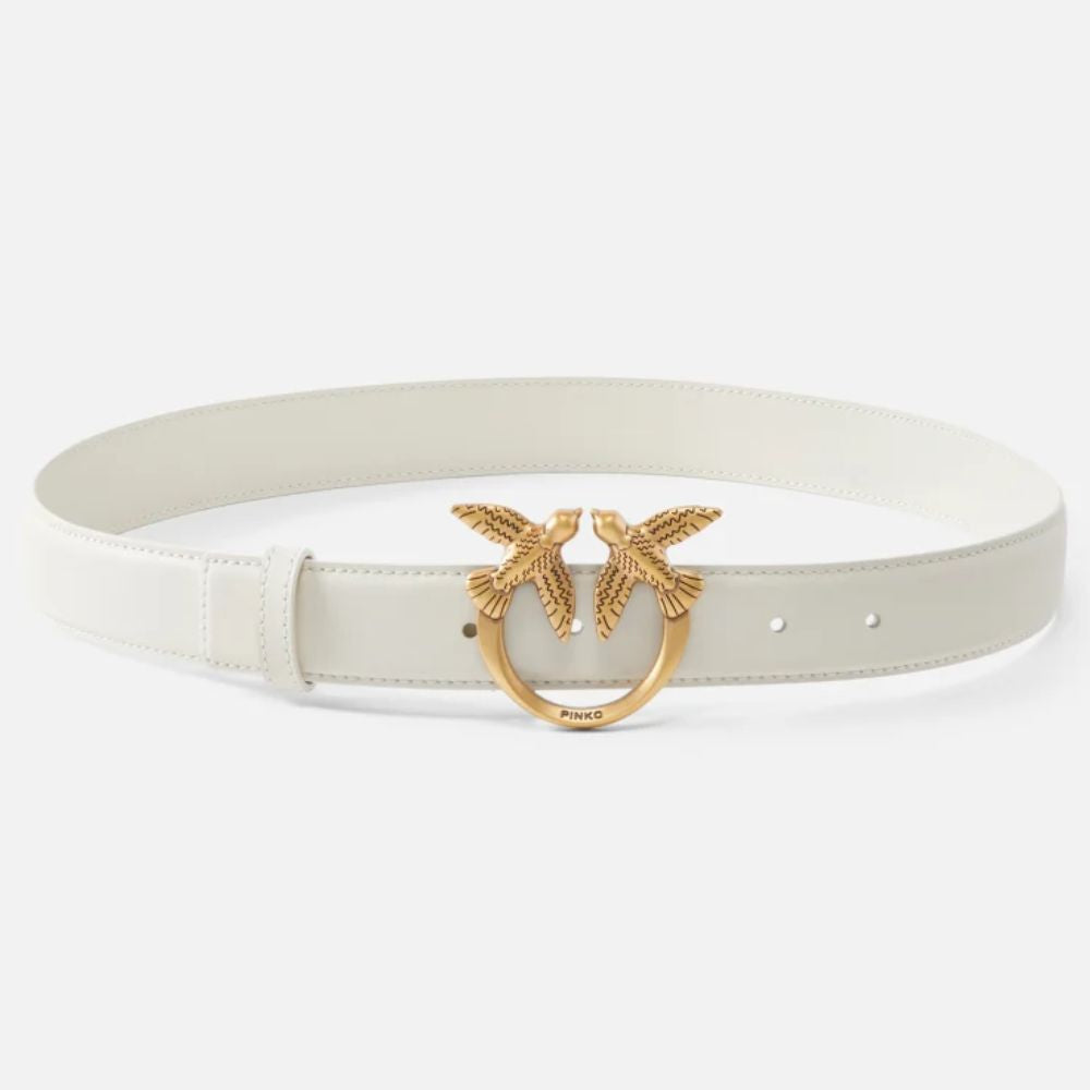 Pinko cintura Love Birds in pelle 3cm 00125-A0F1/O