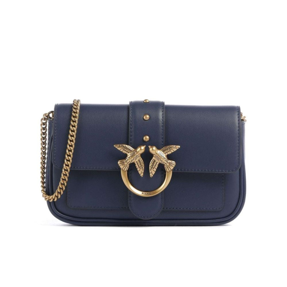 Pinko borsa pochette a tracolla piccola Love Bag in pelle 100061-A0F1/O