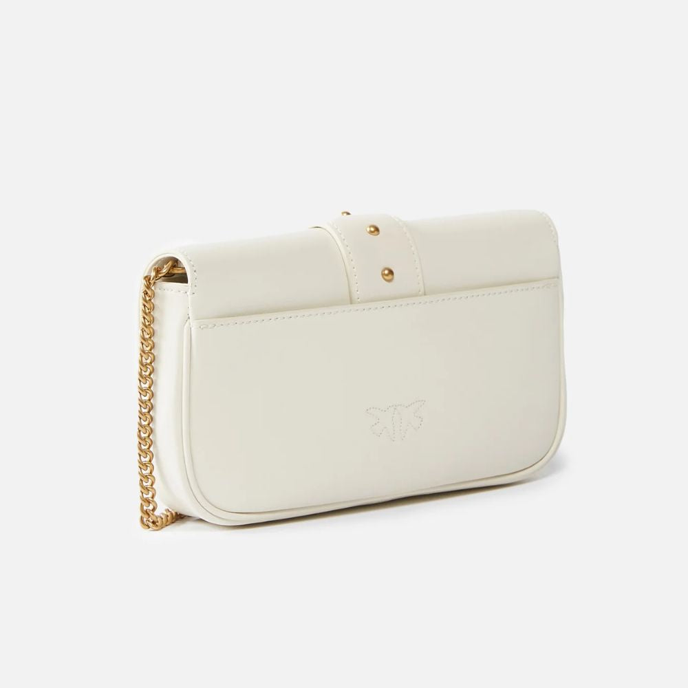 Pinko borsa pochette a tracolla piccola Love Bag in pelle 100061-A0F1/O