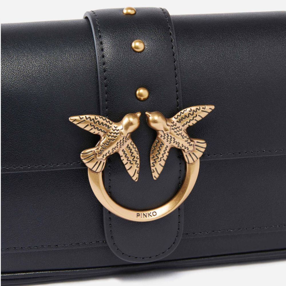 Pinko borsa pochette a tracolla piccola Love Bag in pelle 100061-A0F1/O