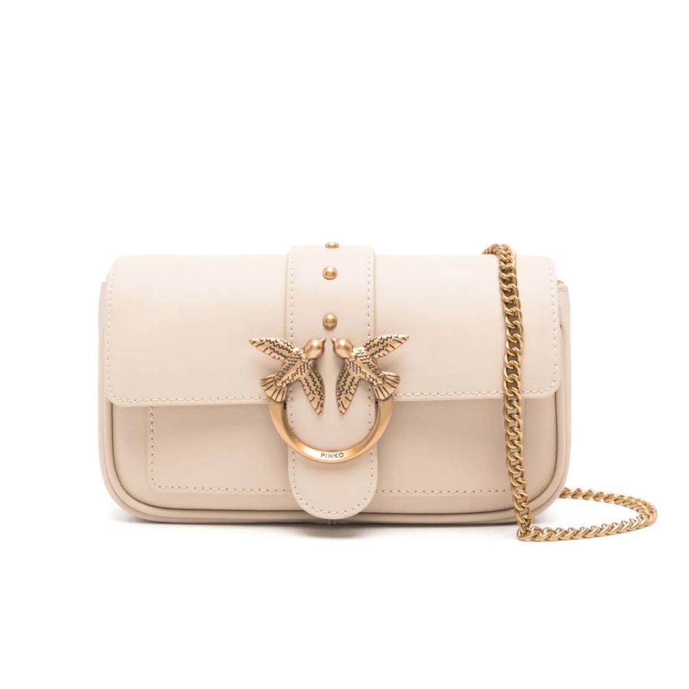 Pinko borsa pochette a tracolla piccola Love Bag in pelle 100061-A0F1/O