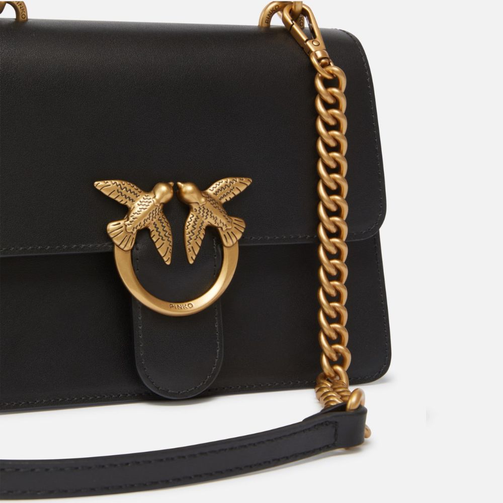 Pinko borsa a mano e tracolla piccola Love Bag in pelle 100071-A0F1