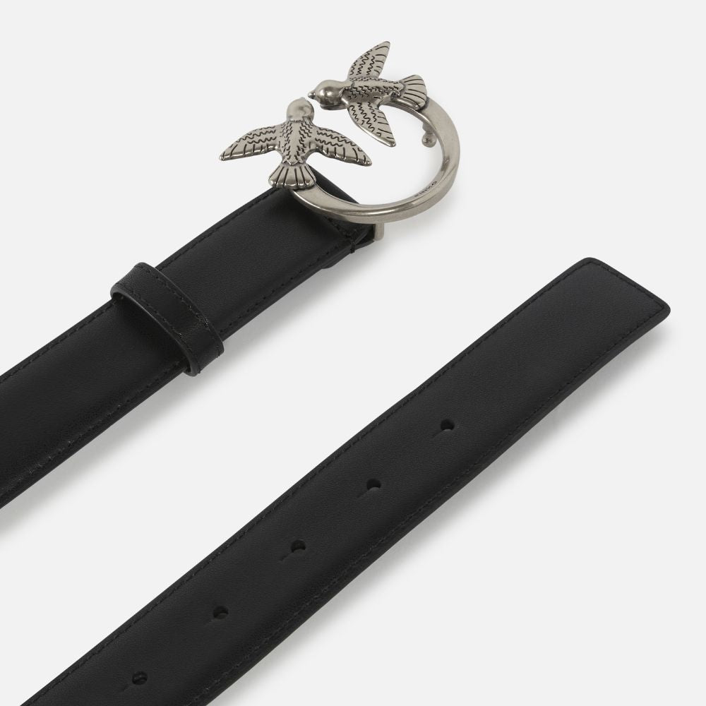 Pinko cintura Love Birds in pelle 3cm 100125-A0F1/A