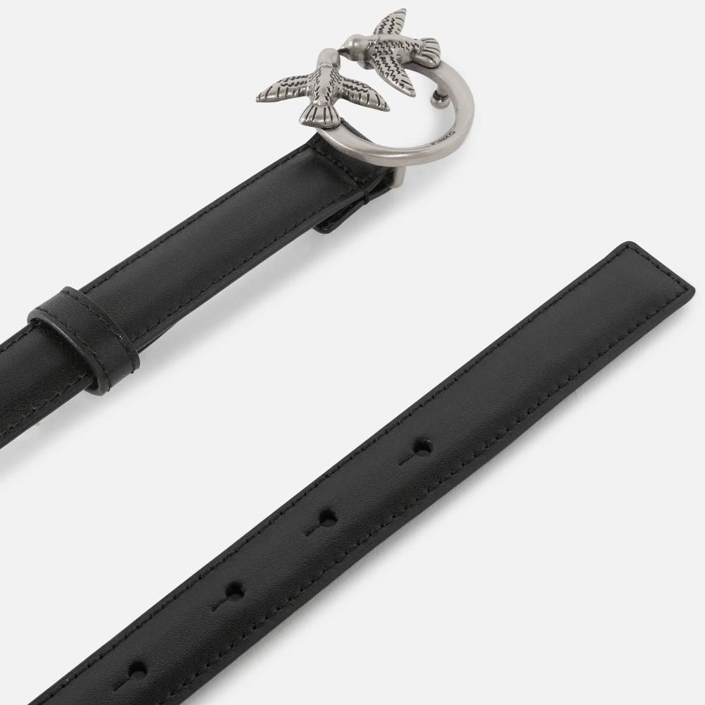 Pinko Cintura sottile Love Birds in pelle 2cm 100143-A0F1/A