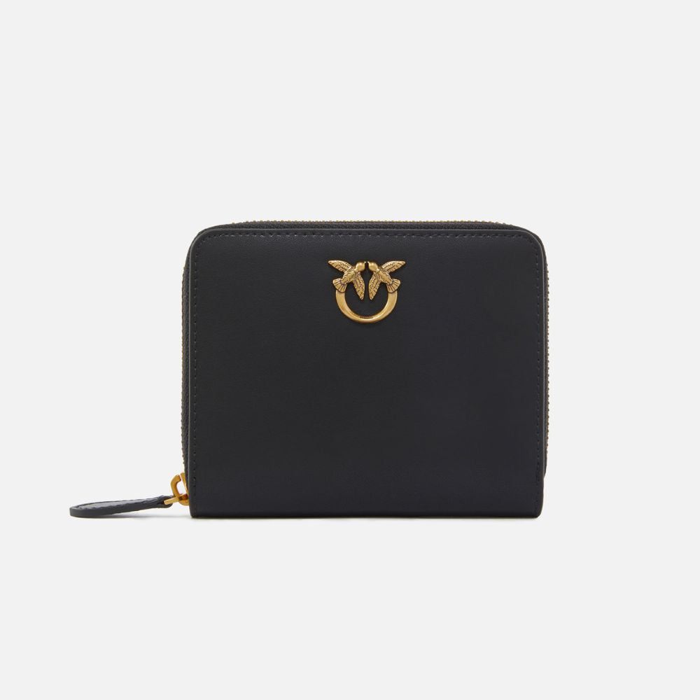Pinko portafoglio quadrato zip-around in pelle 100249-A0F1