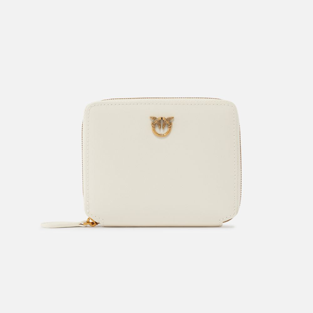 Pinko portafoglio quadrato zip-around in pelle 100249-A0F1