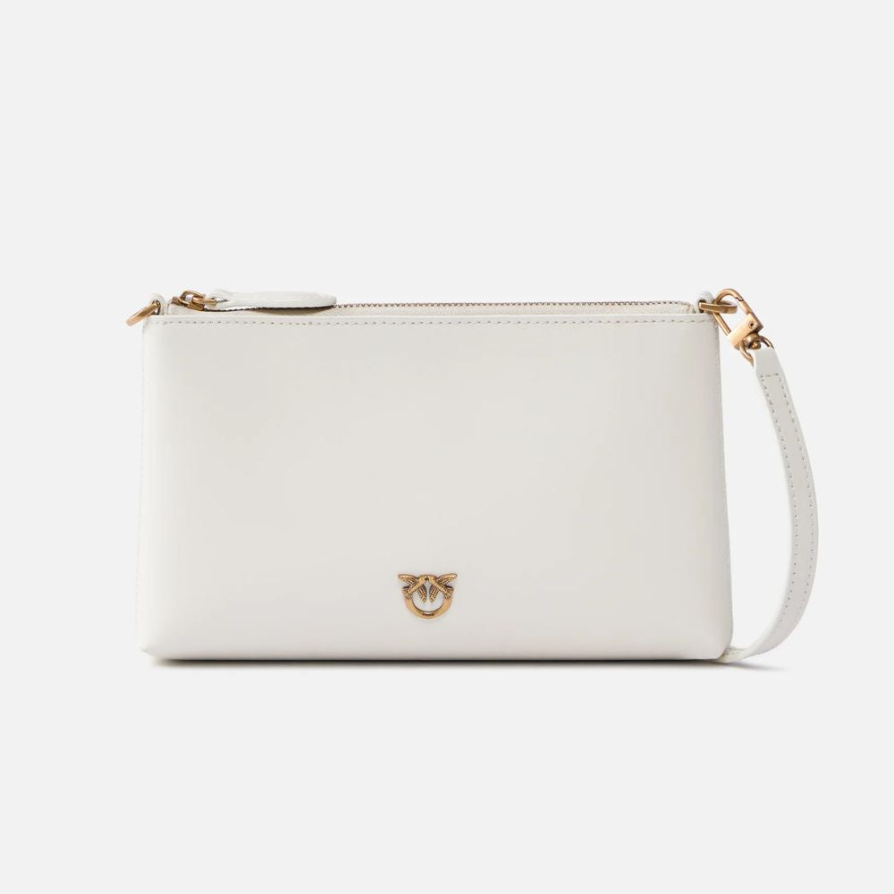 Pinko Pochette piatta in pelle con logo Love Birds donna 104277-A0F1