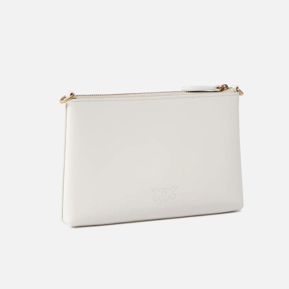 Pinko Pochette piatta in pelle con logo Love Birds donna 104277-A0F1