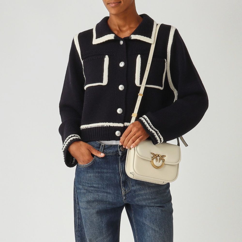 Pinko Borsa media a spalla Love Bag Box in nappa da donna 104297A26L