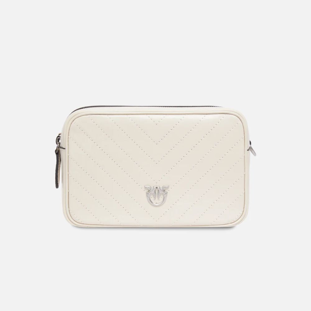 Pinko Camera Bag a tracolla in pelle chevron da donna 104336-A2JC