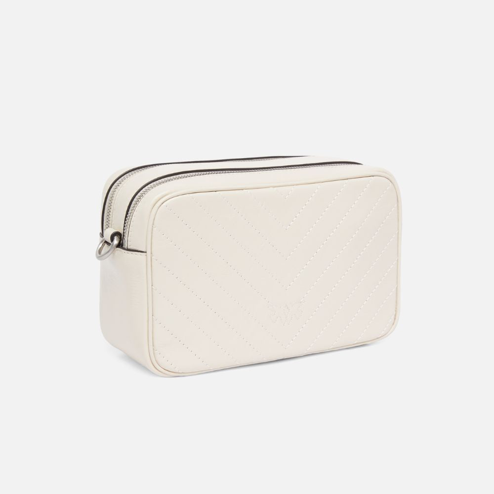 Pinko Camera Bag a tracolla in pelle chevron da donna 104336-A2JC