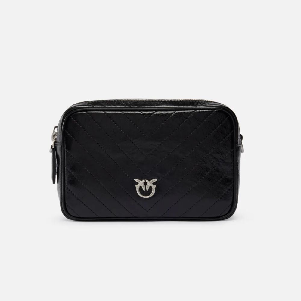 Pinko Camera Bag a tracolla in pelle chevron da donna 104336-A2JC