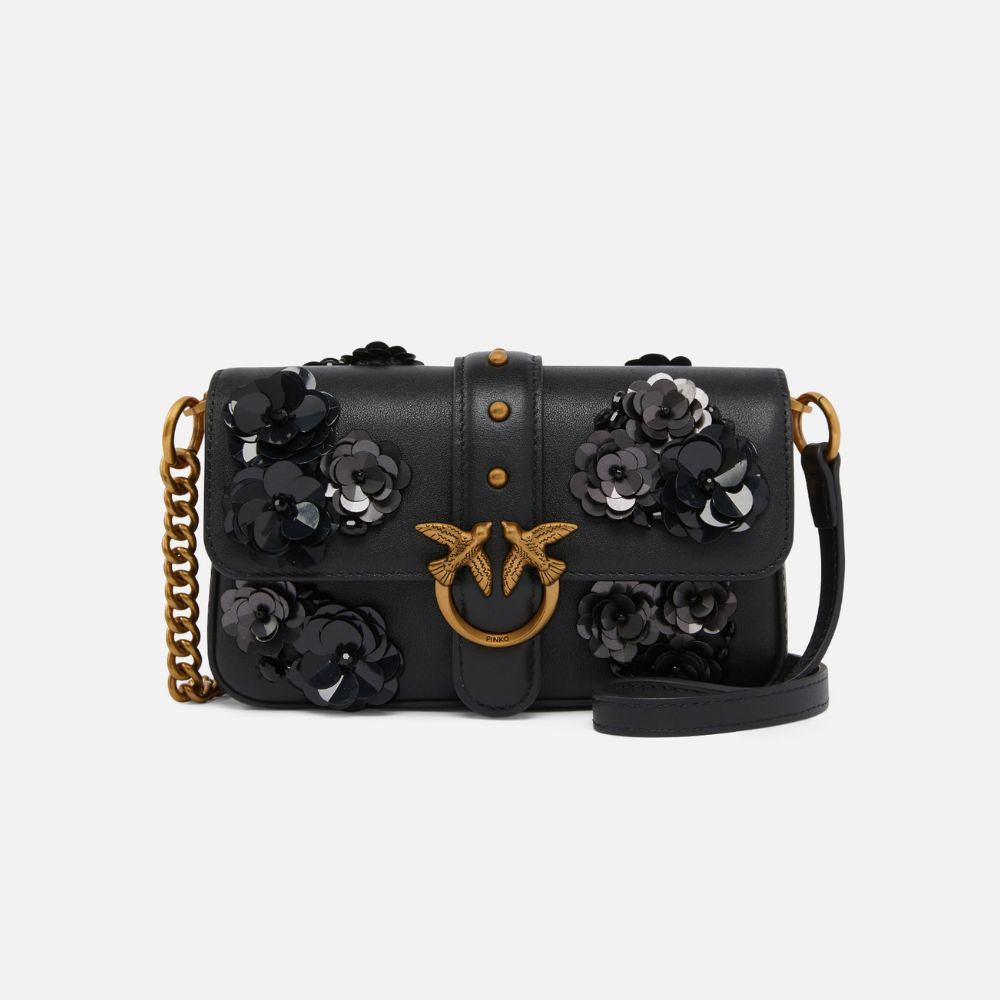 Pinko Borsa a tracolla con fiori gioiello da donna 105353-A2WG
