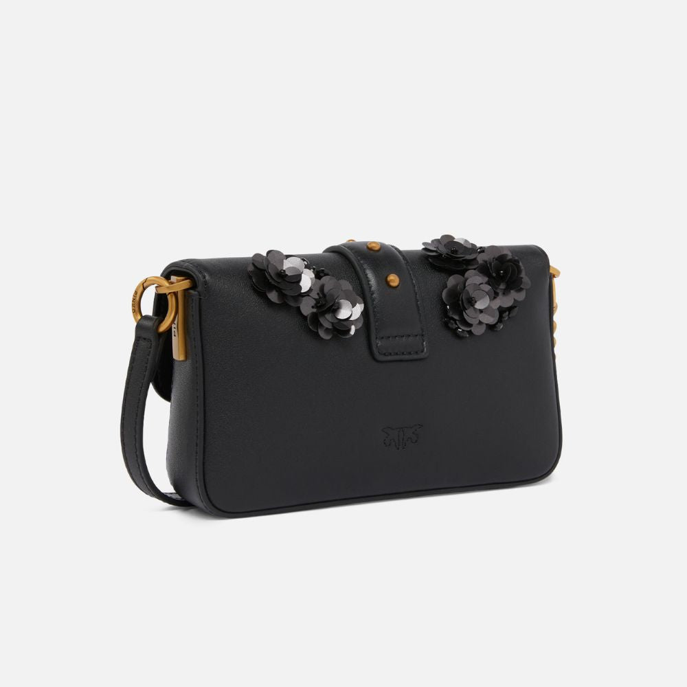 Pinko Borsa a tracolla con fiori gioiello da donna 105353-A2WG