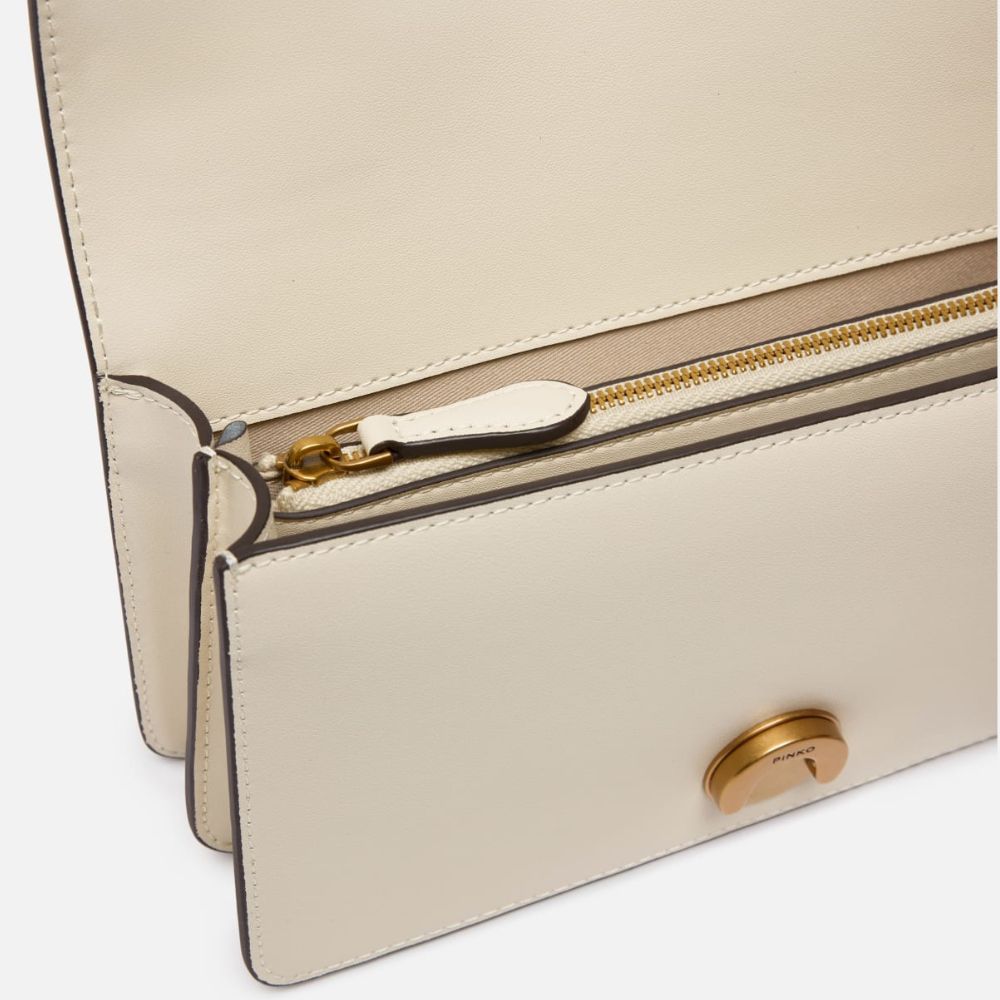 Pinko borsa a tracolla piccola Love Bag in pelle liscia 105856-A0F1/O