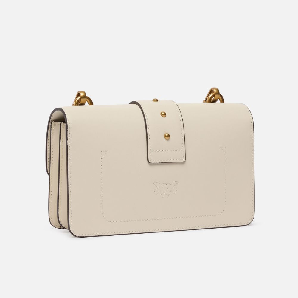Pinko borsa a tracolla piccola Love Bag in pelle liscia 105856-A0F1/O