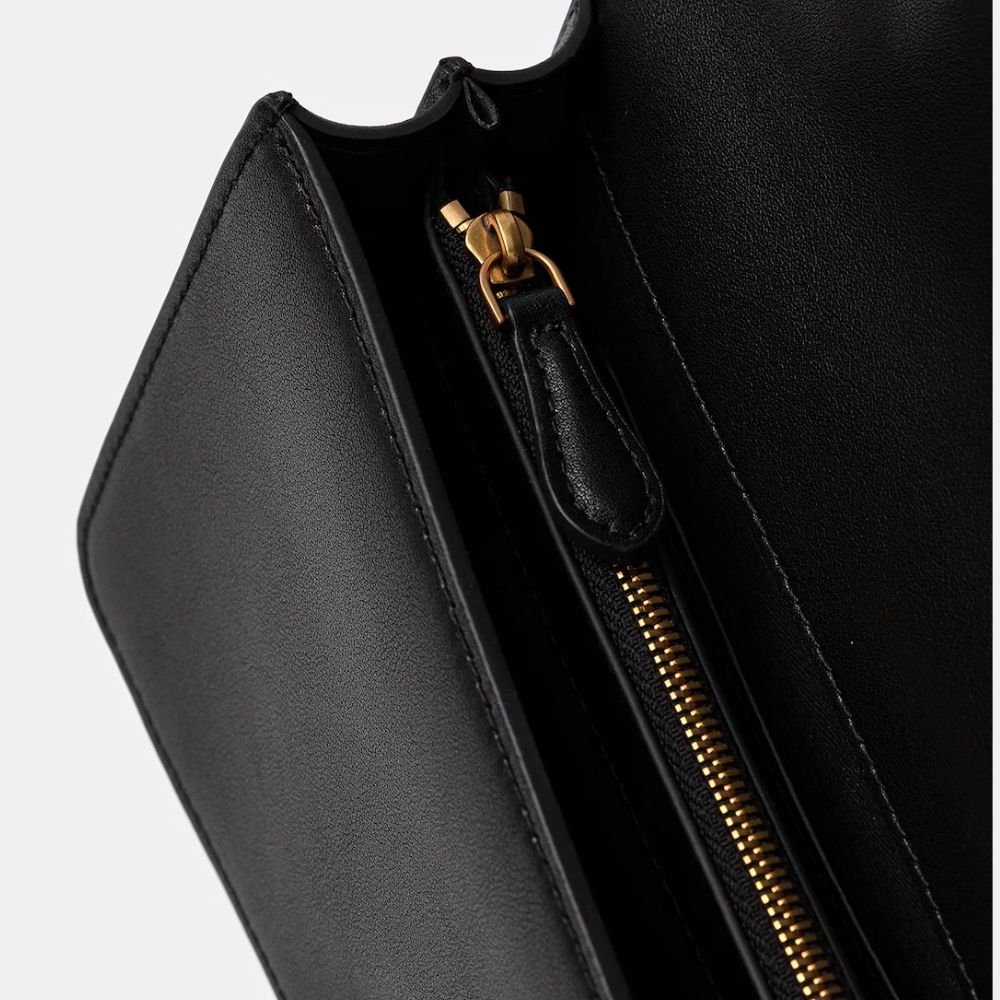 Pinko borsa a tracolla piccola Love Bag in pelle liscia 105856-A0F1/O