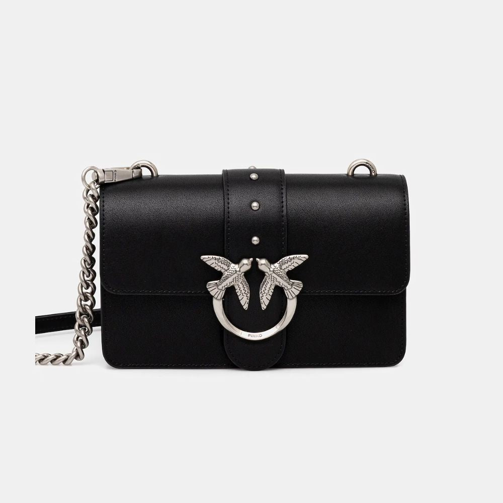 Pinko borsa a tracolla piccola Love Bag in pelle liscia 105856-A0F1