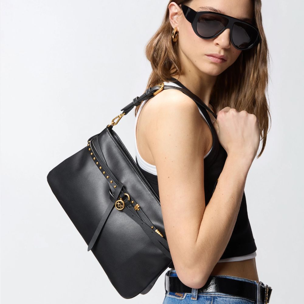 Pinko Borsa a spalla media Belt Bag in pelle da donna 106176-A0QO