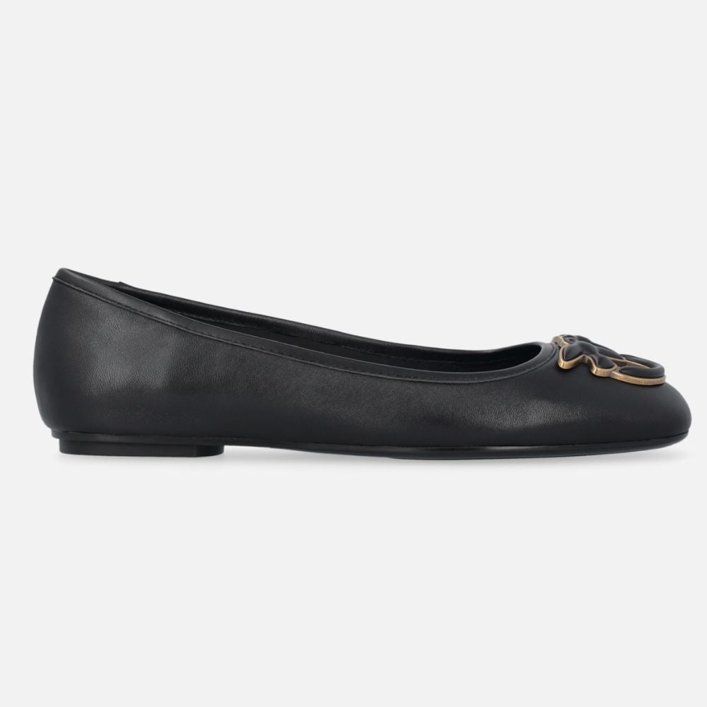 Pinko ballerine flat in nappa con logo Love Birds SD0379P003