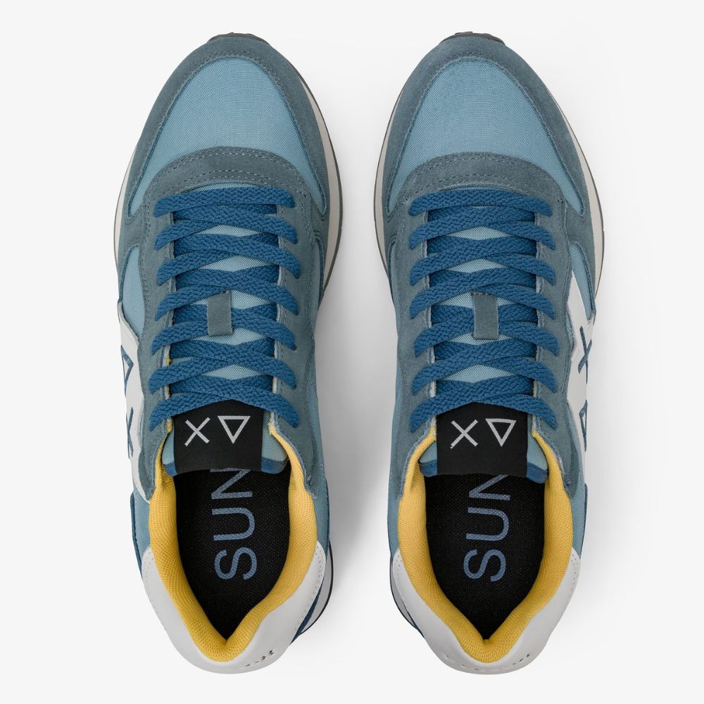 Sun68 Sneaker Jaki 2.0 Solid in nylon e suede da uomo Z36115