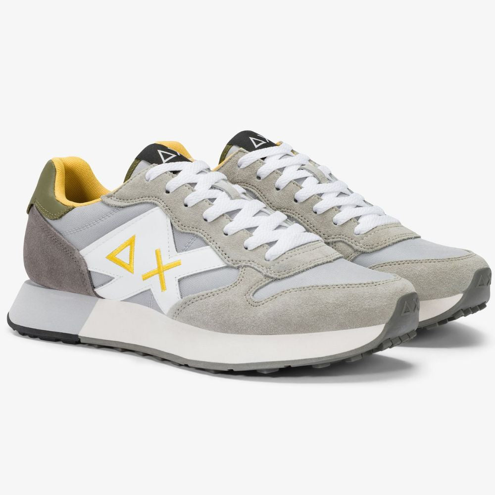 Sun68 Sneaker Jaki 2.0 Solid in nylon e suede da uomo Z36115