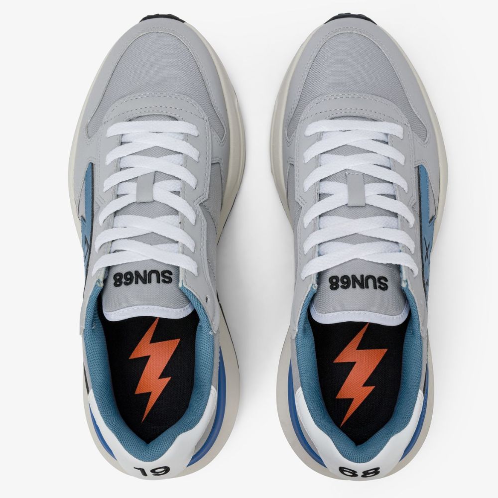 Sun68 Sneaker Niki 2.0 Solid in nylon e PU da uomo Z36121