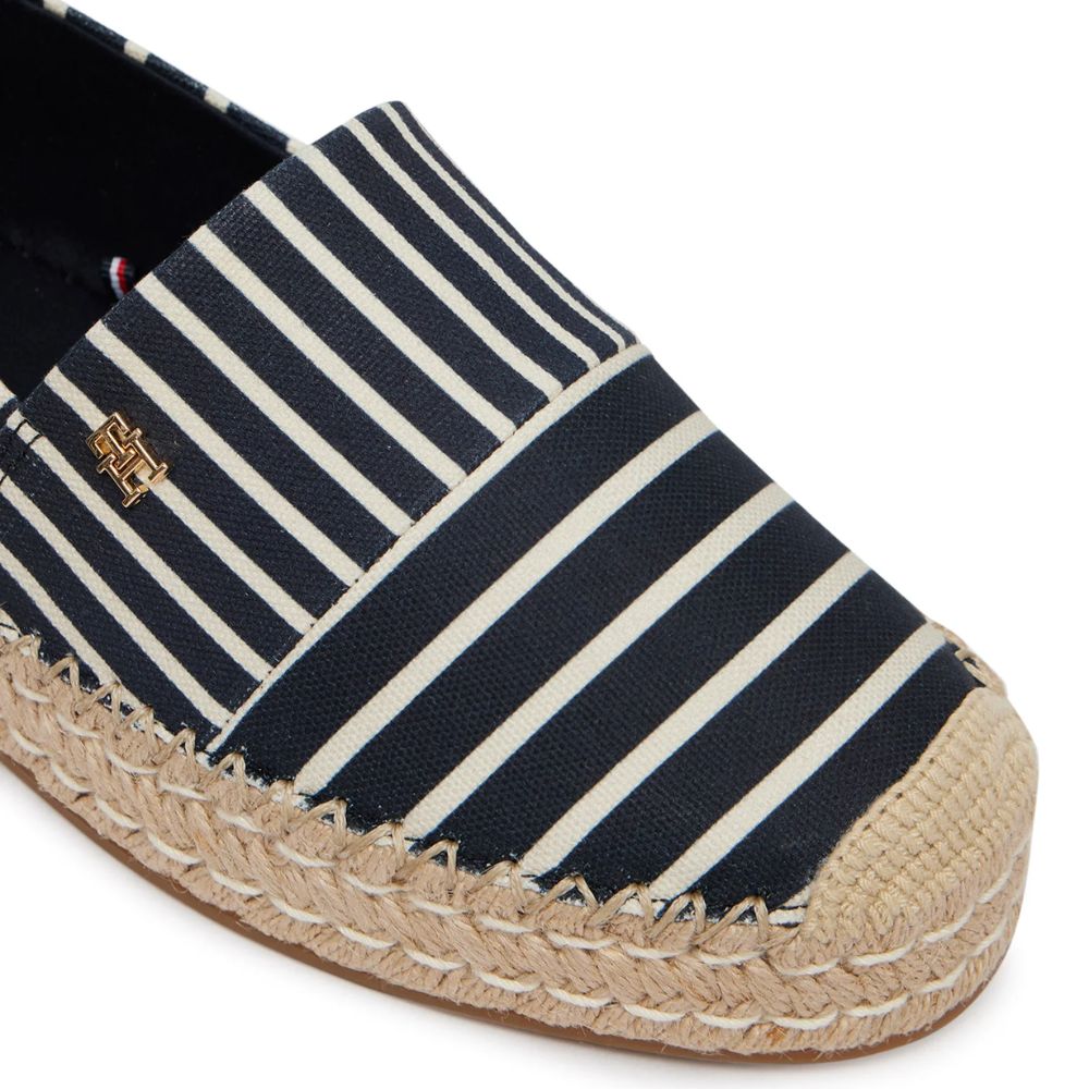 Tommy Hilfiger Espadrillas in tela a righe con plateau donna FW0FW09143
