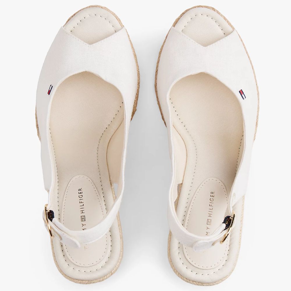 Tommy Hilfiger Espadrillas in canapa con plateau da donna FW0FW09343