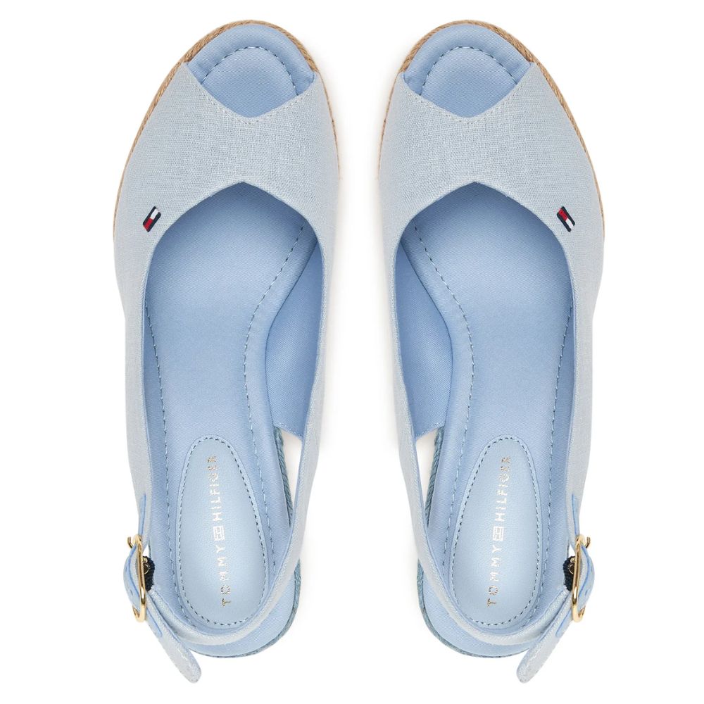 Tommy Hilfiger Espadrillas in canapa con plateau da donna FW0FW09343