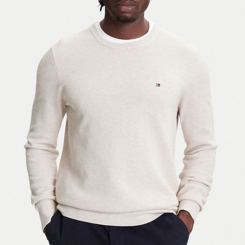 Tommy Hilfiger pullover tramato da uomo MW0MW36347
