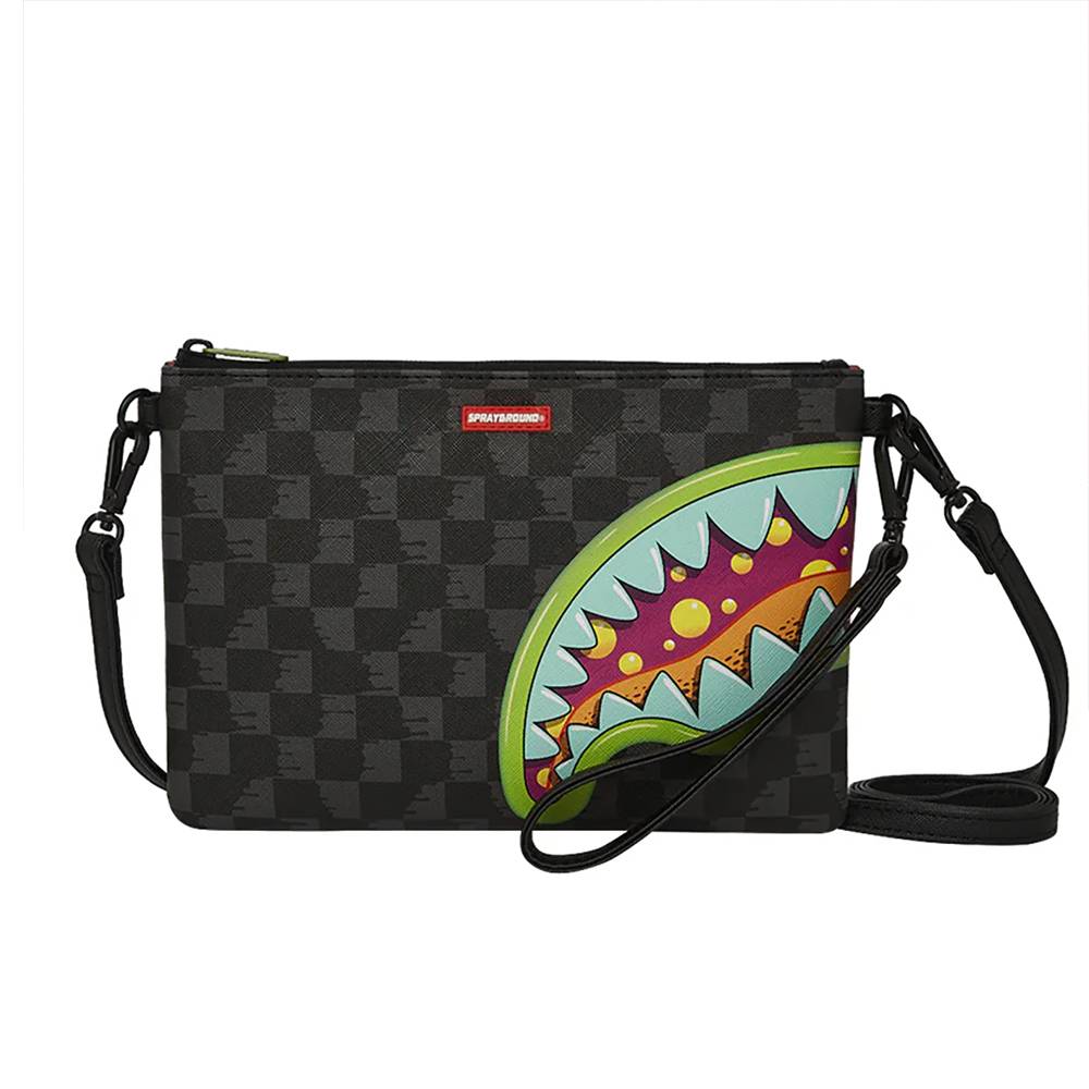 Sprayground pochette da uomo in ecopelle