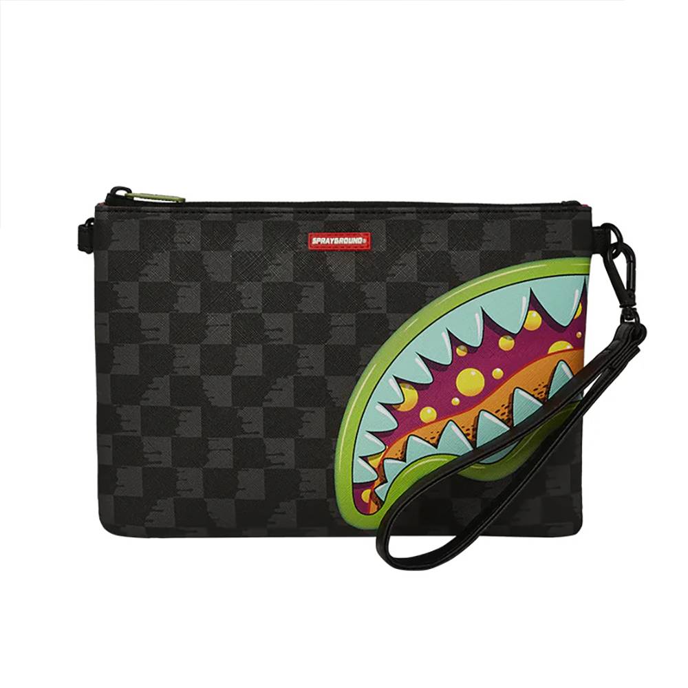 Sprayground pochette da uomo in ecopelle