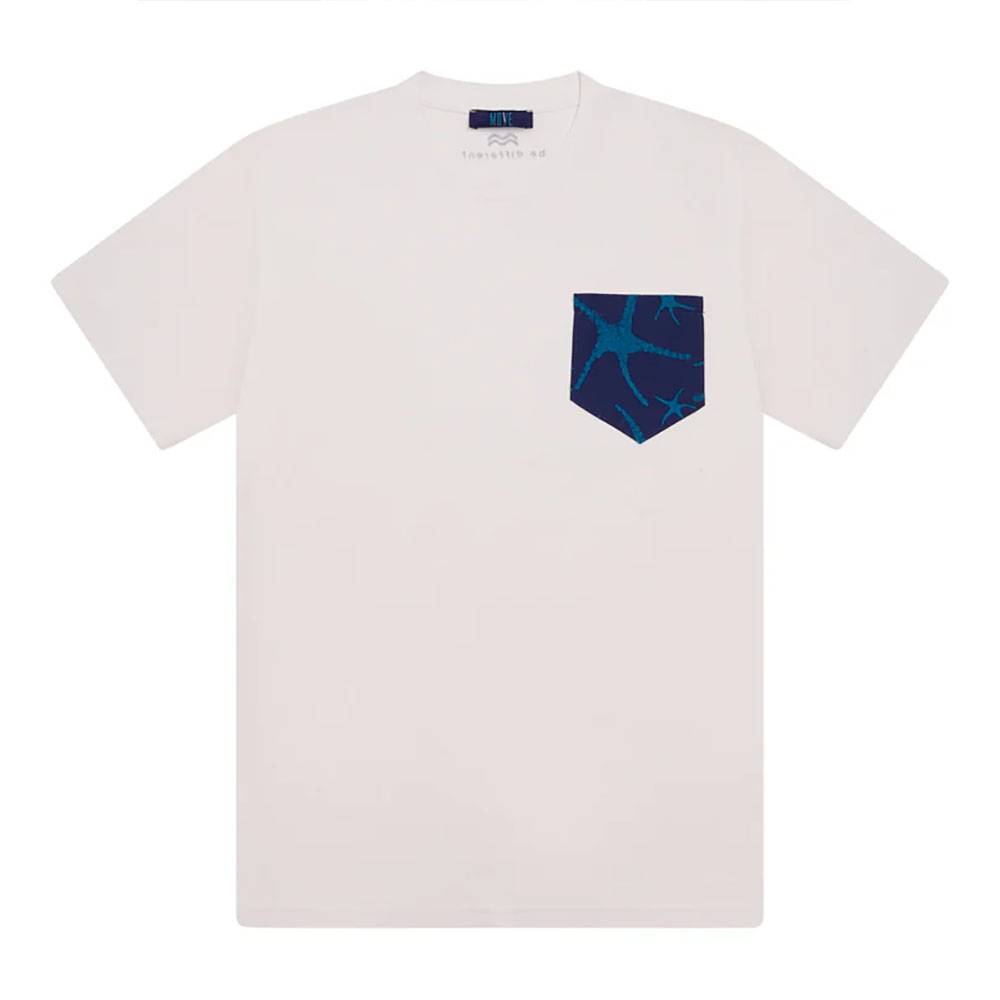 T-shirt da uomo Move Guada Bl TS-FLOCK-BIA