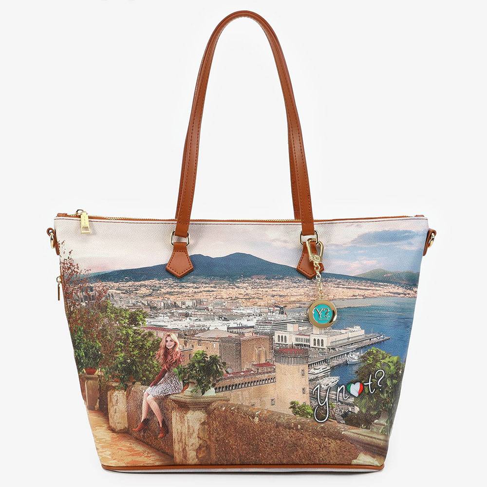 Y-NOT SHOPPING BAG MEDIUM 397-LEMON TREE
