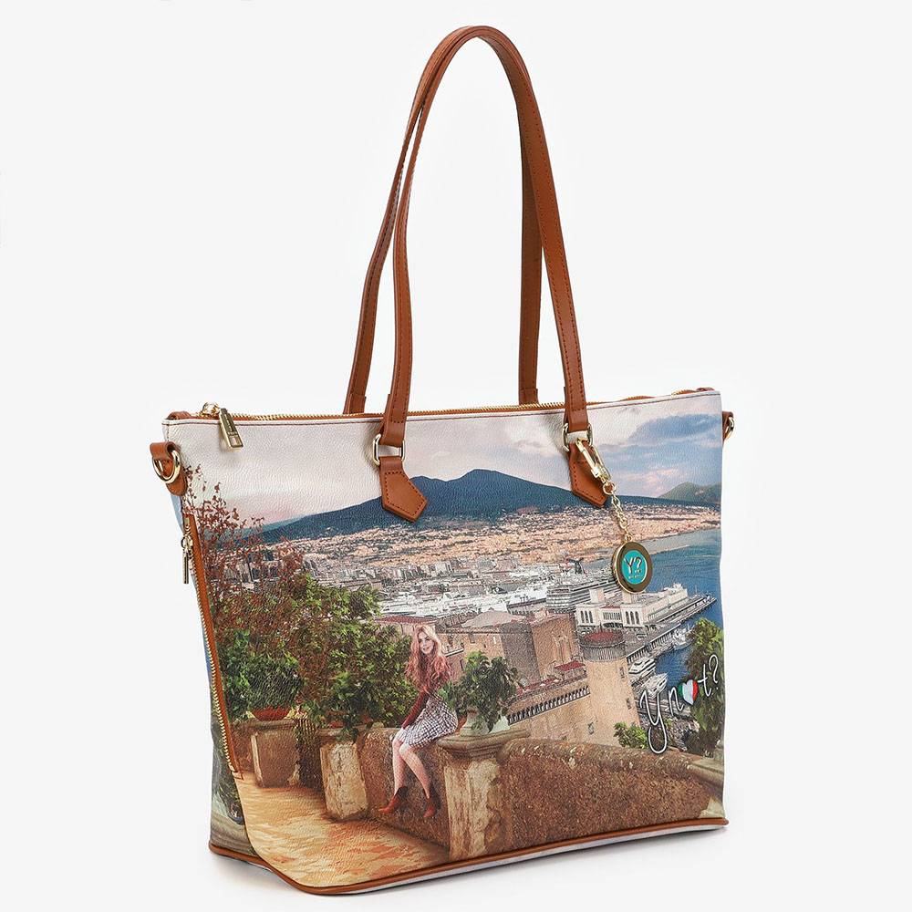 Y-NOT SHOPPING BAG MEDIUM 397-LEMON TREE